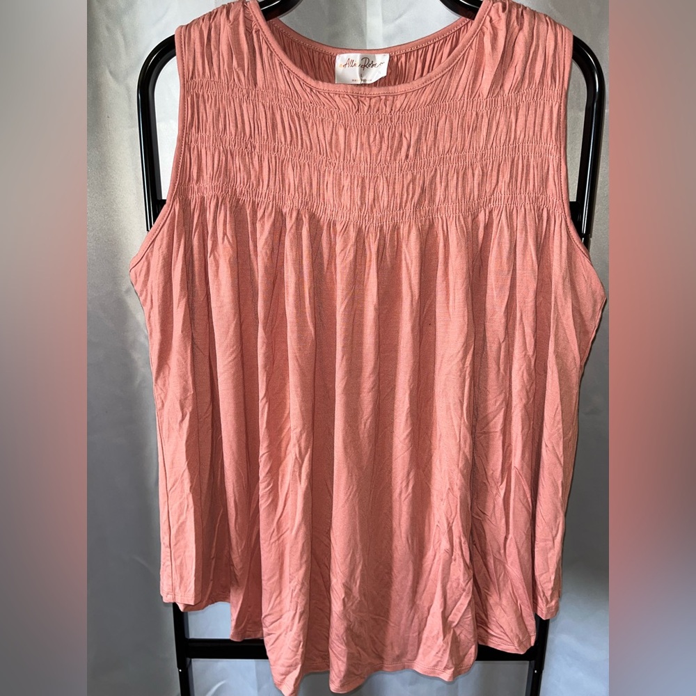 Allie Rose Smocked Sleeveless Top